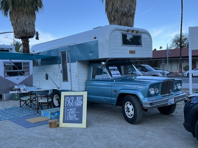 1968 AMC Jeep Gladiator J3000 DRW with chassis mounted Chinook Coach